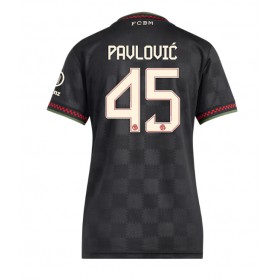 Dámské fotbalový oblečení Bayern Munich Aleksandar Pavlovic #45 Tretí košile 2025-26 Krátkým Rukávem